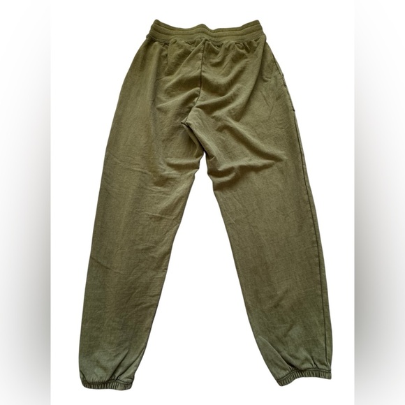 Aerie Olive Green Women's Mid Rise Drawstring Joggers Pockets Size XS Short - Picture 4 of 14